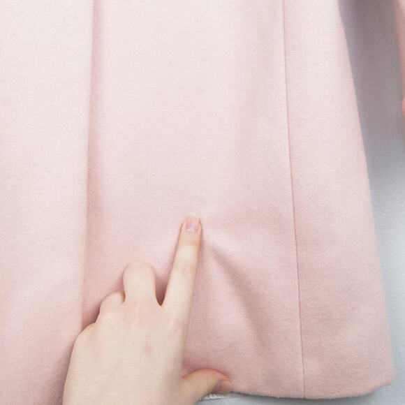 Kut from the Kloth‎ Pink Wool Blend Peacoat Single Breasted Coat Size Medium - Picture 8 of 10